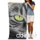 Annays Green Eyed Cat Lightweight Absorbent Quick-Drying Spa Towels Swimsuit Bath and Shower Towel Beach Blanket for Women，Men 80x130cm 31.5x51.2inches - B07VRX6R23
